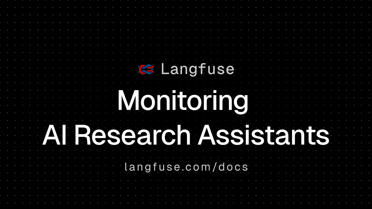 AI Research Assistant Observability